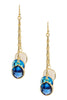 Mixed Crystal Briolette Drop Earrings