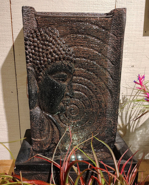 Buddha Water Wall Fountain w/led