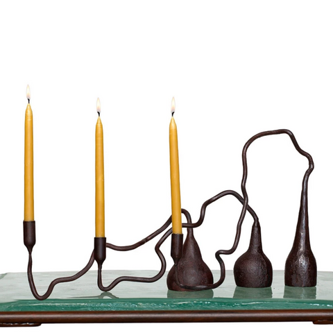 Cats in Wind Candlestick