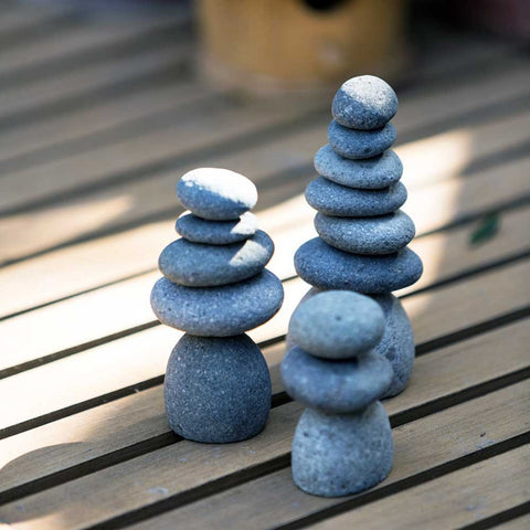 Mini Rock Cairns - Set of 3