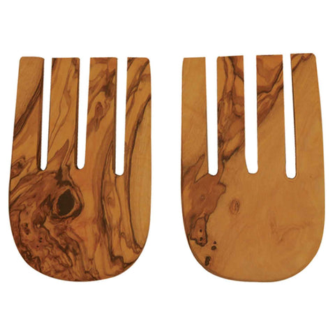 Olive Wood Salad Hands