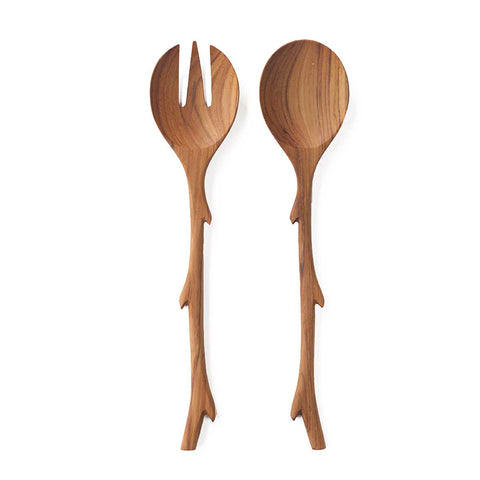 Teak Twig Serving Set