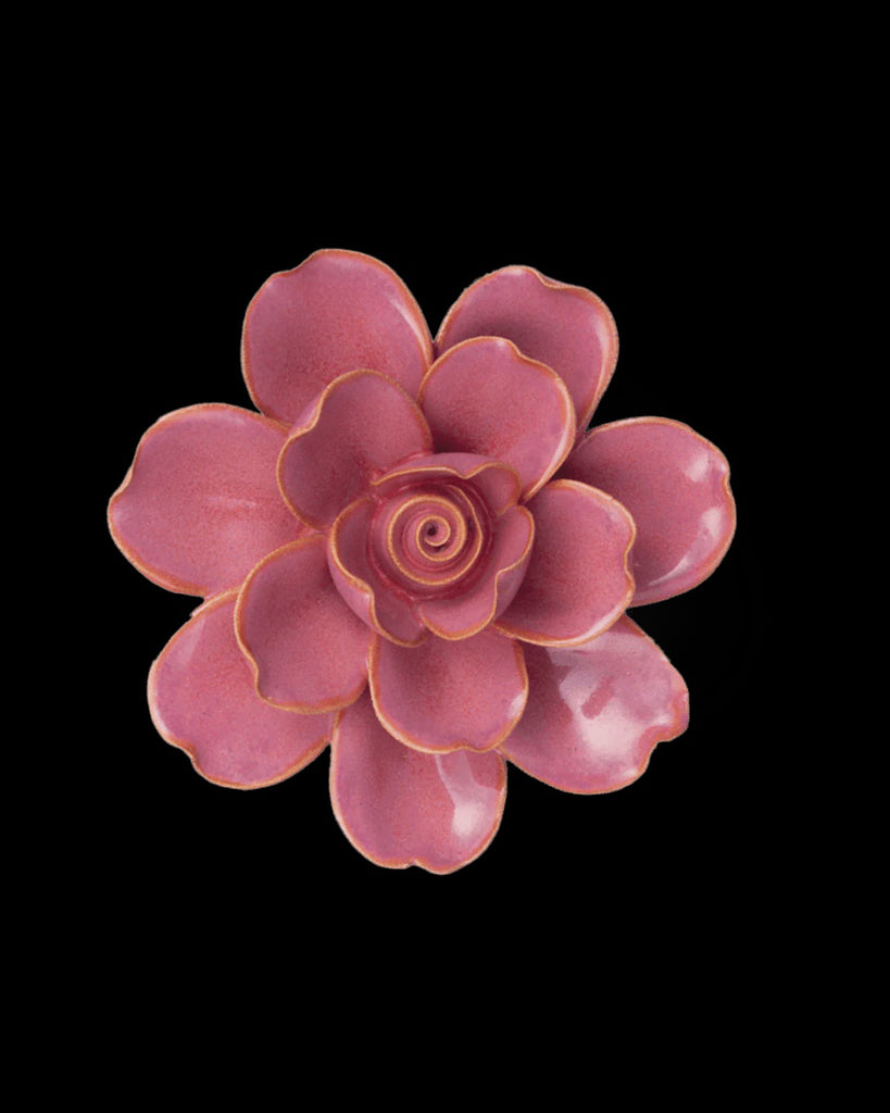 Ceramic Flower, Blush Pink Tahitian Gardenia