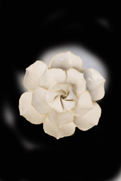 Ceramic Flower, Ivory Daffodil