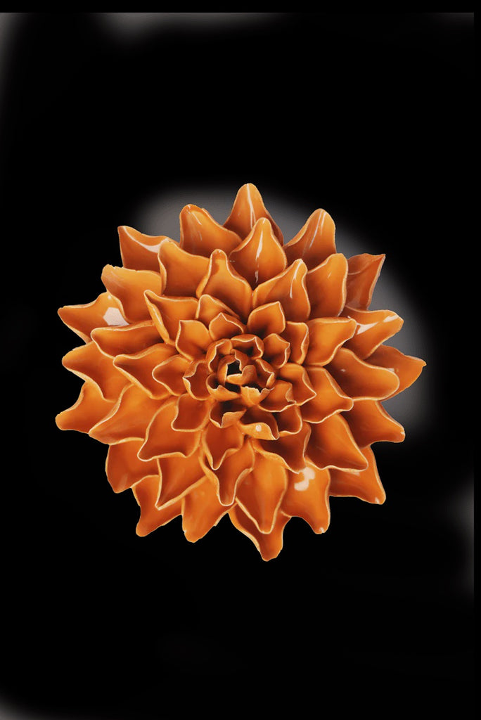 Ceramic Flower, Orange Autumn Azalea