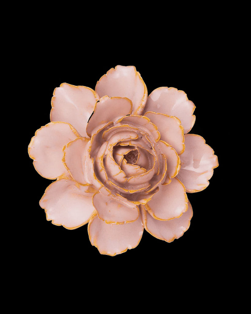 Ceramic Flower, Rose Pink Camellia
