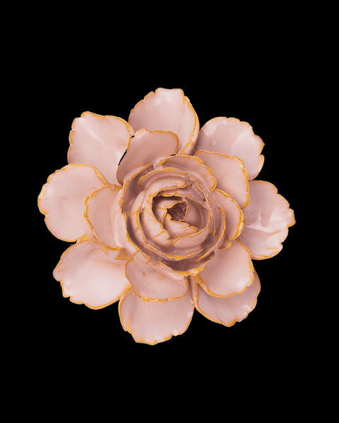 Ceramic Flower, Rose Pink Camellia
