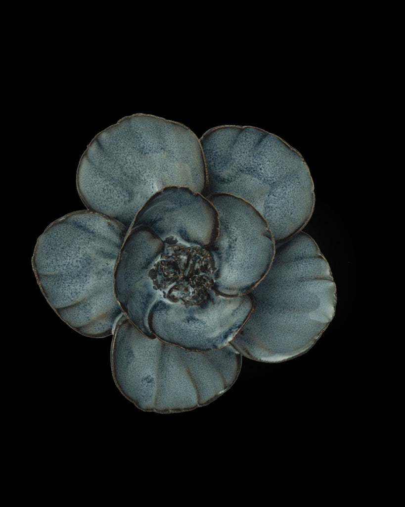Ceramic Flower, Navy Poppy