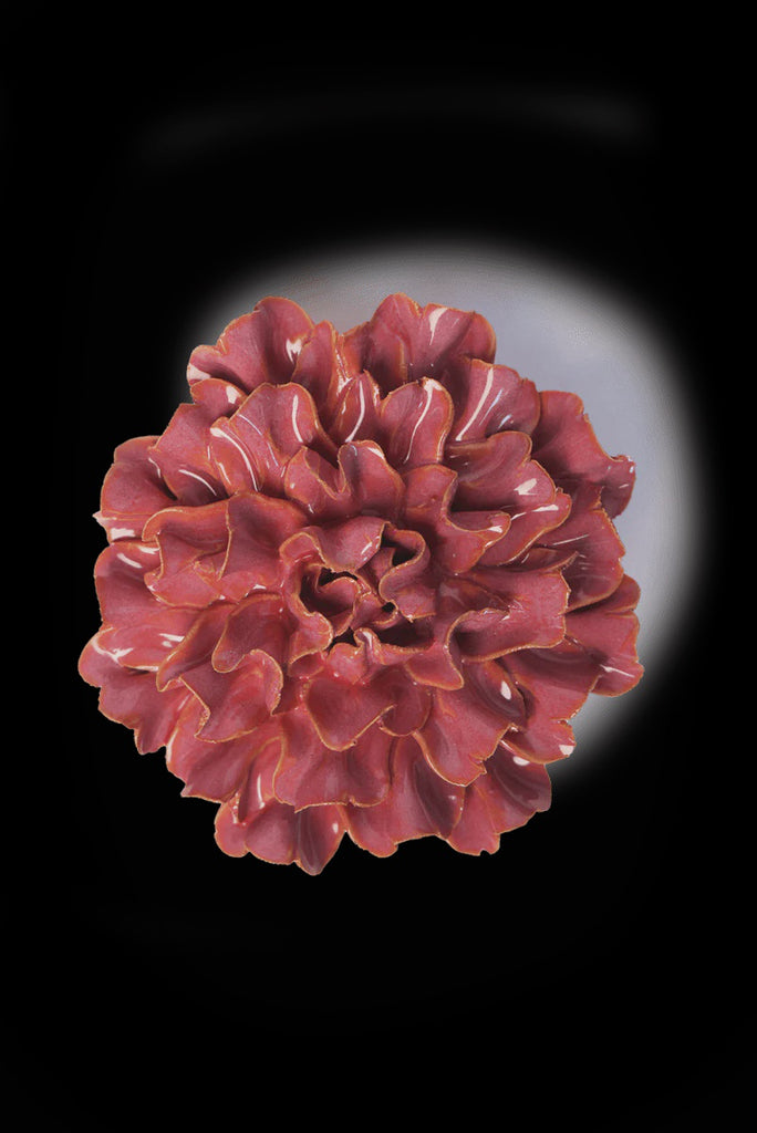 Ceramic Flower, Blush Pink Tundra Carnation