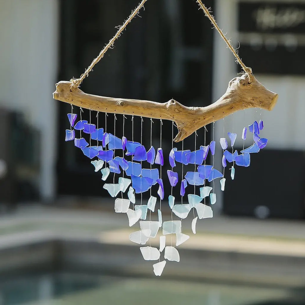 Multi Glass Raindrop Mobile, 22