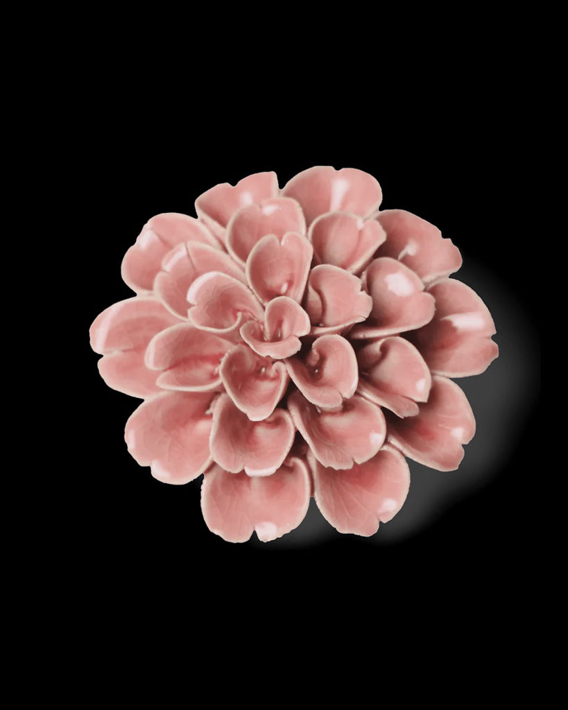 Ceramic Flower, Champagne Pink Hydrangea