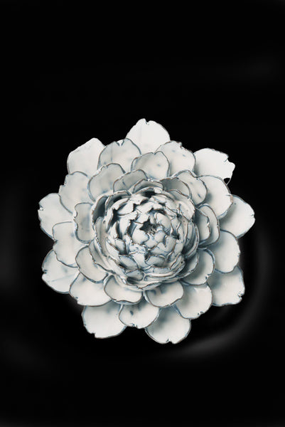 Ceramic Flower , Blue White Tree Peony