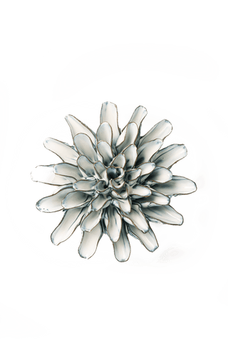 Blue White Daisy, Ceramic Flower
