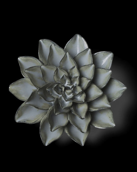 Gray Goyet Azalea, Ceramic Wall Flower