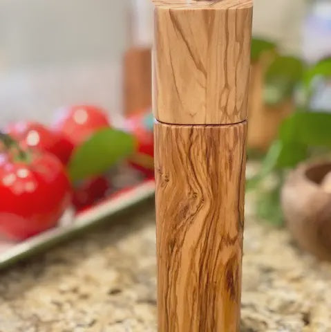 Olive Wood Pepper Mill 8.5