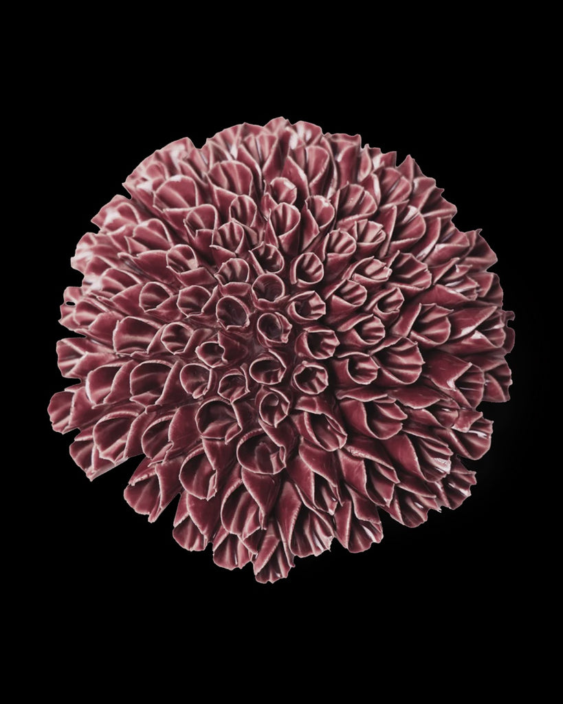 Purple Amemone, Ceramic Flower