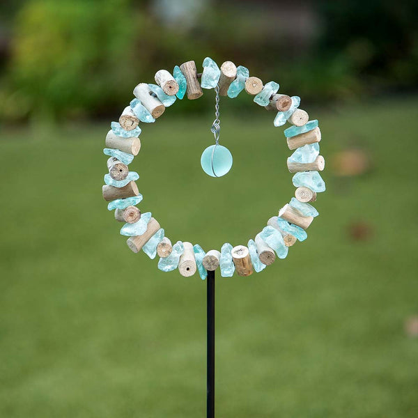 Glass Ring Garden Stake