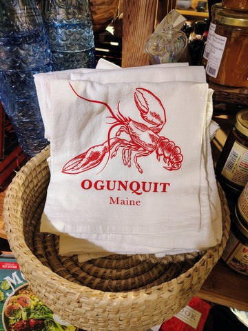 Flour Sack Towel -Maine Lobster - Ogunquit