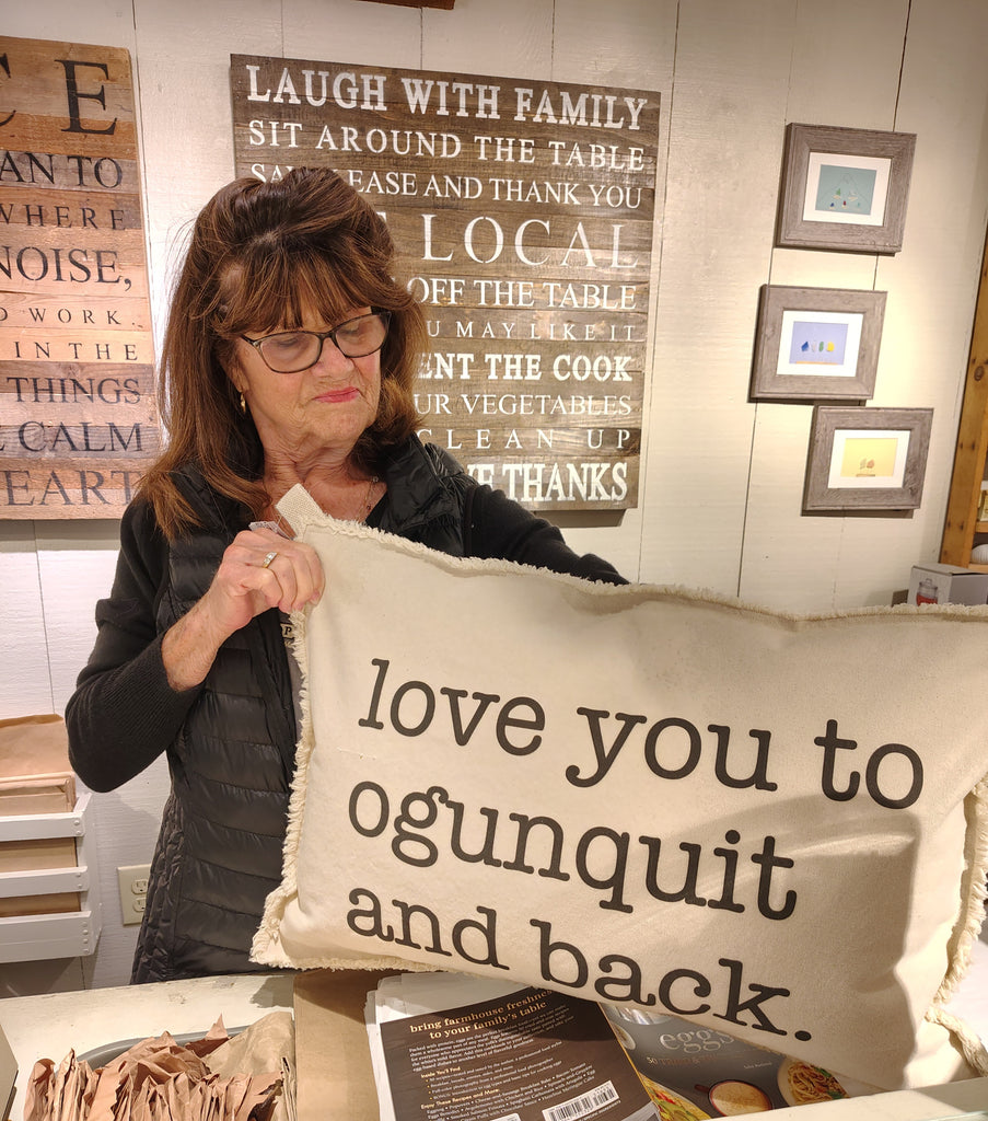 18x25 Love You to Ogunquit and Back Pillow