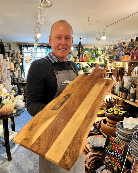 Dramatic Acacia Wood Charcuterie Board