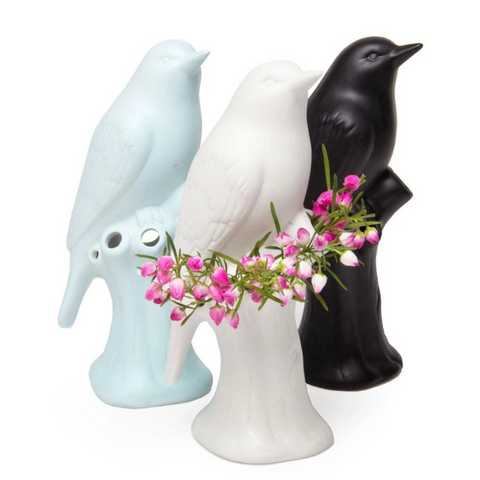 Porcelain Bird Vase