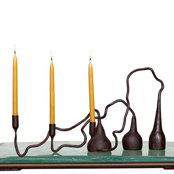 Cats in Wind Candlestick